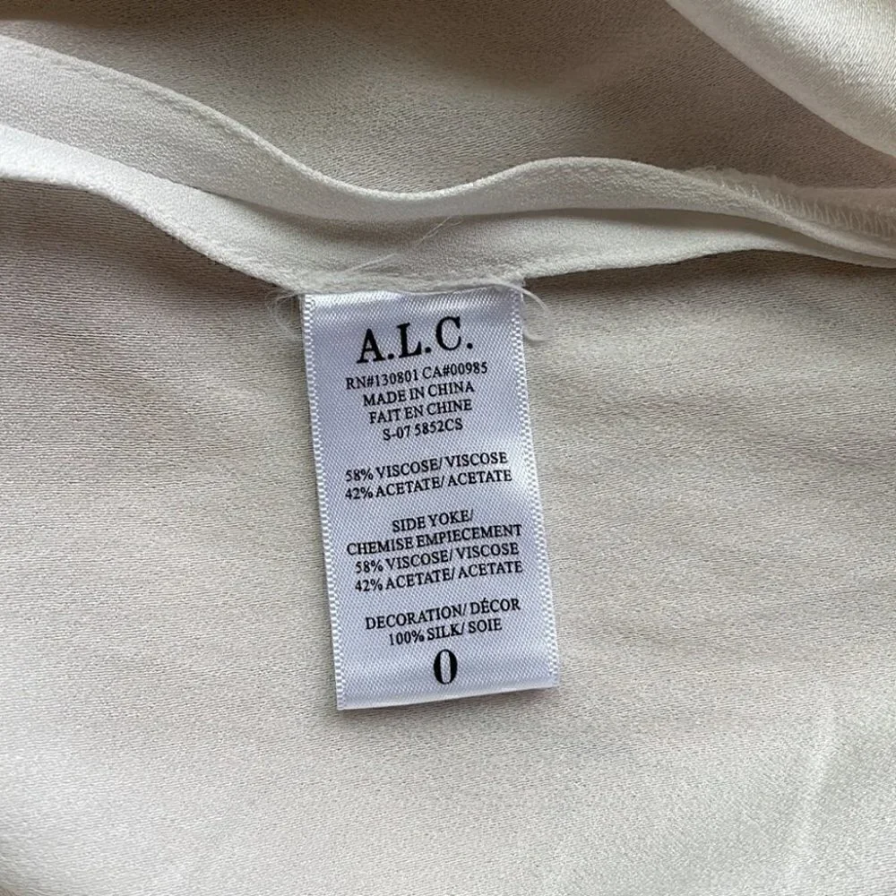𝅺🤍 A.L.C. Sleeveless white top - size 0​